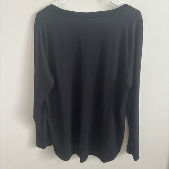 Athleta Stratus Il Tee Top Black 988022 Size L Long Sleeve - Picture 3 of 8